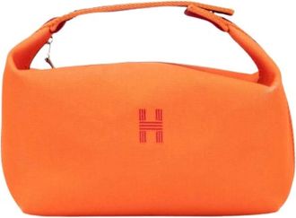 Herm&egrave;s Pre-owned Handbags, female, Orange, Size: ONE SIZE Pre-owned Bride-A-Brac Travel Case