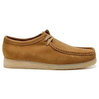 Clarks Wallabee Nubuck Womens Lace Up Shoes - Oakmoss - Size:UK 7.5