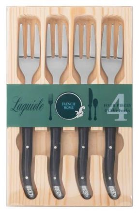 French Home Laguiole 4-Pack Cake Forks in Navy at Nordstrom Rack