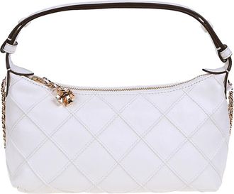 Tory Burch Fleming Pochette - Dames - Schoudertassen - Beige - ONE Size - Leer - Tassen