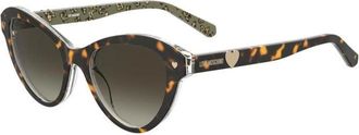 Moschino Luxe Zonnebril voor Modieuze Vrouwen - Dames - Zonnebrillen - Zwart - 52 MM - Accessoires