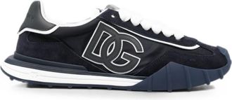 Dolce & Gabbana Blue Logo Sneakers