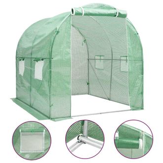 vidaXL Greenhouse 43.1 ft&sup2; 78.7x78.7x78.7 8163