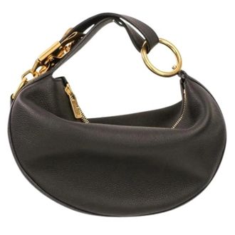 Burberry Pre-owned Knight Arc Leather 2way Bag - Dames - Pre-owned - Zwart - Maat: ONE Size Leer
