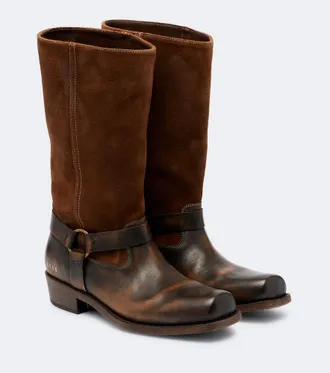 Golden Goose Biker leather mid-calf boots