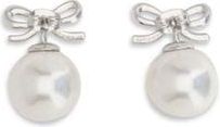 Self Portrait Womens Silver Brass Earrings