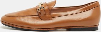 Tod's Tods Brown Leather Slip On Loafers