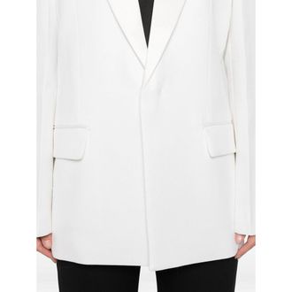 Victoria Beckham Lapel Tailored Blazer - White