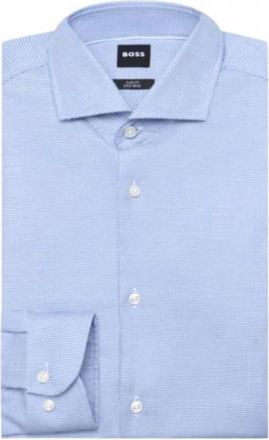 HUGO BOSS Overhemden > Nette Overhemden - Heren - Zakelijke Overhemden - Blauw - 3XL - Overhemden
