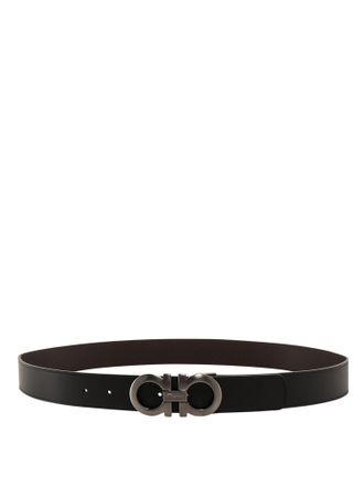 Ferragamo Reversible Leather Belt-Uomo