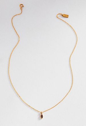 Set & Stones Marquise Birthstone Charm Necklace