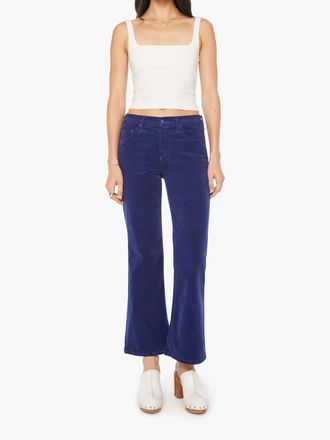 Mother Bookie Flood High-Rise Bootcut Jeans In Hopscotch-Twilight Blue