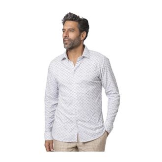 DeSoto Shirts - Heren - Casual Overhemden - Wit - M - Katoen - Overhemden