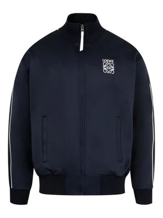 Loewe logo-embroidered track jacket - Blue