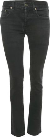 Saint Laurent Jeans met vervaagd effect - Zwart