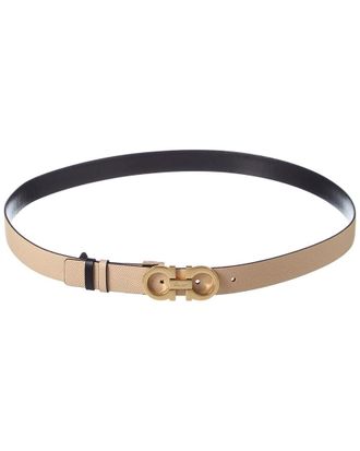 Ferragamo Gancini Reversible & Adjustable Leather Belt