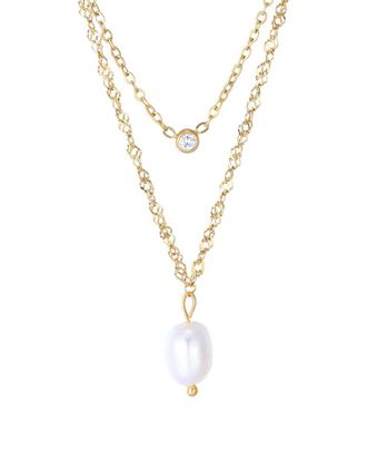 Adornia Adornia Spring2 18K Freshwater Pearl Necklace