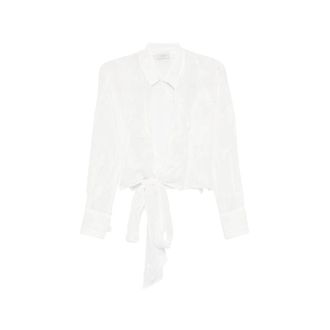 Mazzarelli Tie-front Blouse