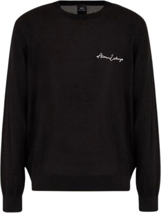 A|X Armani Exchange Maglia girocollo - - Knitwear - Uomo - Nero - S