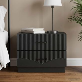 vidaXL Vidaxl Armadio Da Notte Nero 62 X 34,5 X 44,5 Cm Legno