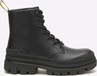 CAT Hardwear Hi Boots Mens - Black Leather - Size UK 12