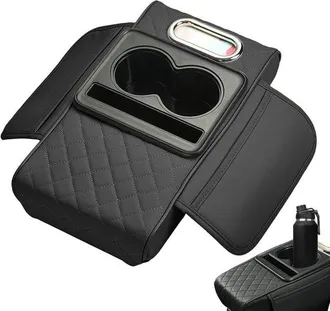 OEM Funda Para Consola Central - Impermeable - Con Portavasos Y Soporte Para Tel&eacute;fono - Granate