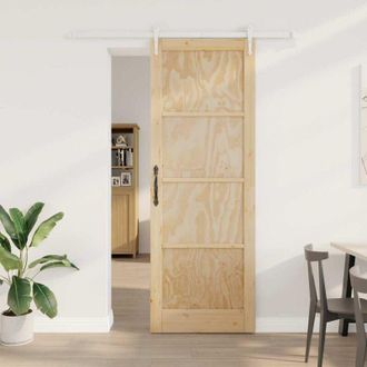 vidaXL Puerta Deslizante Otro Orkdal Natural Y 83 X 232 Cm Vidaxl