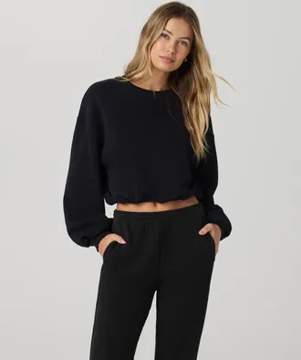 Vuori Clothing Sedona Bubble Crew Neck T-Shirt | Black | XS, Size Extra Small