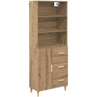 vidaXL Highboard Artisan Oak 69.5 x 32.5 x 180 cm Engineered Wood vidaXL