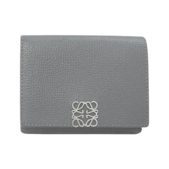 Loewe Pre-owned Wallets, female, Gray, Size: ONE SIZE Pre-owned Calf Short Wallet