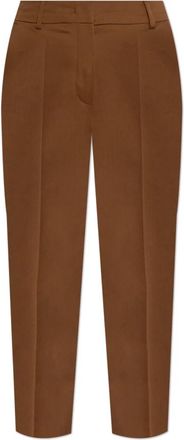 Max Mara Broeken Lince - Dames - Vrijetijds broeken - Bruin - XS - Katoen - Broeken