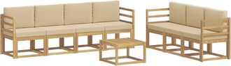 vidaXL Conjunto De Sof&aacute;s De Exterior 7 Uds. Vidaxl