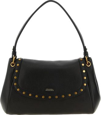 Isabel Marant Bolso de Hombro de Piel Tachonado - Bags - Mujer - Negro - ONE SIZE