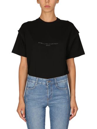 Stella McCartney Crystal Logo T-shirt