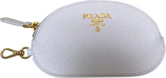 Prada White Coin Purse/Coin Case (Pre-Owned)