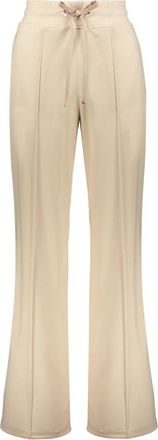 Moorer Flared Wide Broeken - Dames - Wijde Broeken - Beige - M - Broeken