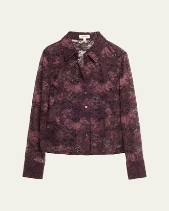 L'agence Maia Floral Lace Blouse