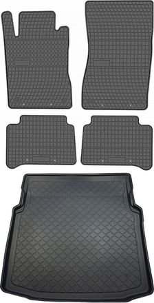 OEM Mercedes Cls I C219 Sed&aacute;n De Junio De 2004 A Octubre De 2010. Juego - Alfombrillas De Goma Para Coche + Alfombrilla Para Maletero