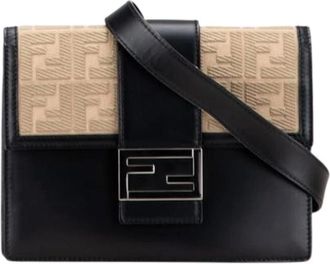 Fendi Pre-owned Shoulder Bags, female, Multicolor, Size: ONE SIZE Pre-owned Canvas Shoulder Bag