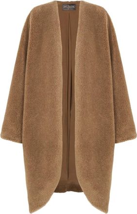 Cortana Oversized Jas van Imitatiebont - Dames - Jassen - Bruin - S - Jassen