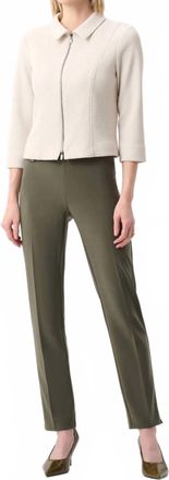 Joseph Ribkoff Classic Tailored Slim Pants In Avocado