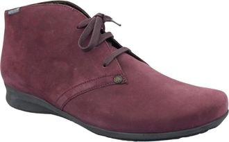 Mephisto Flossie Dames Enkellaars - Paars Nubuck - Dames - Veterlaarzen - Paars - 37 1/2 EU - Schoenen