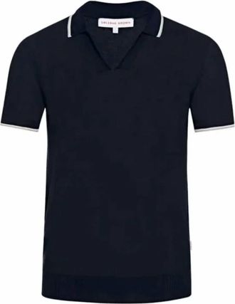 Orlebar Brown Mens Mallory Iwc Polo In Navy