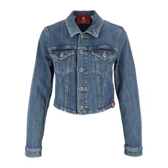 Dondup Giacca in denim cropped Esibizionista - - Jackets - Donna - Blu - M