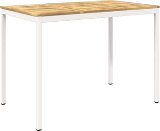 vidaXL Mesa De Bar Para Jard&iacute;n Blanco 147 X 88,5 X 105 Cm Vidaxl