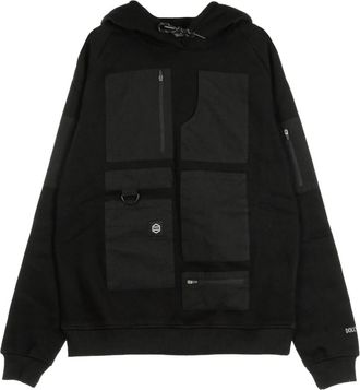Dolly Noire Zwarte Hoodie met Zakken voor Mannen - Heren - Hoodies - Zwart - S - Hoodies & sweatvesten