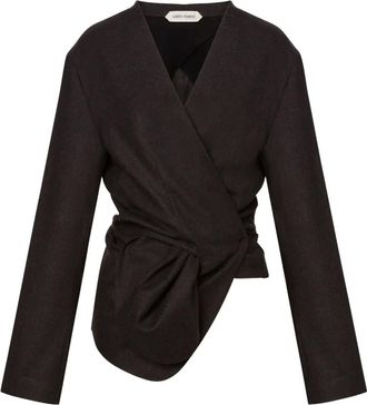 Alberta Ferretti Cappotto a portafoglio - Grigio