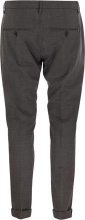 Dondup Mens Gaubert - Fresh Wool Trousers - Grey - Size 32 (Waist)