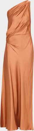 A.L.C. Aster One-Shoulder Satin Gown
