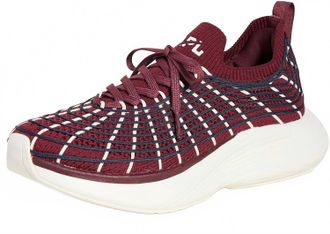 Athletic Propulsion Labs Womens Techloom Zipline Shoe In Burgundy/midnight/pristine/red